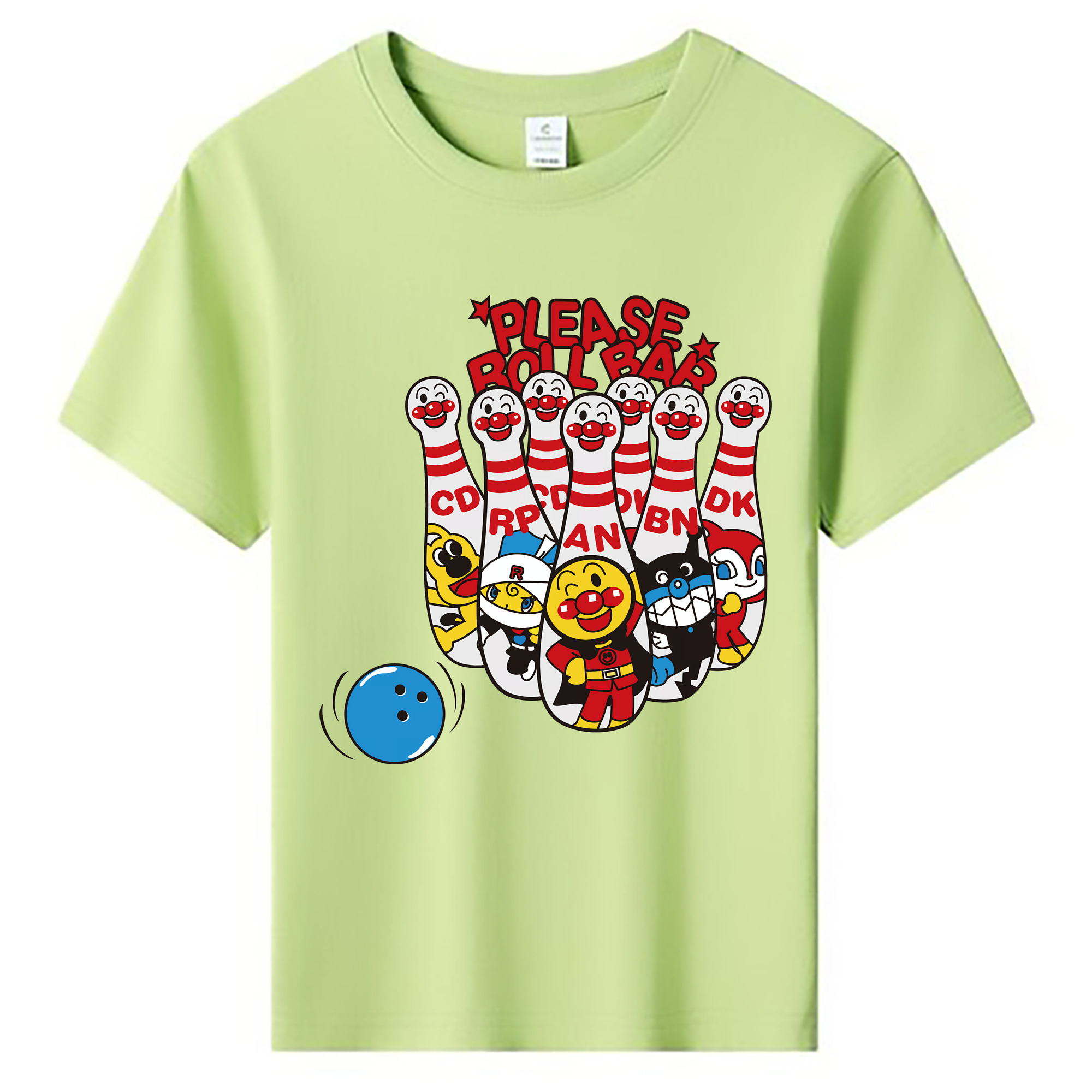 （画像用） アンパンマン Anpanman 綿100％キッズTシャツ（フロントプリント）